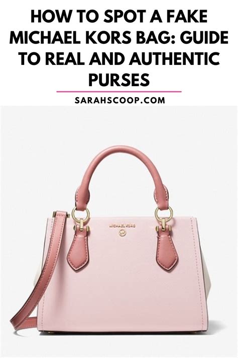 how to tell if its real michael kors bag|Michael Kors purse authentic.